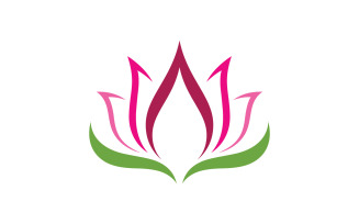 Beauty Lotus Flower logo template. V2