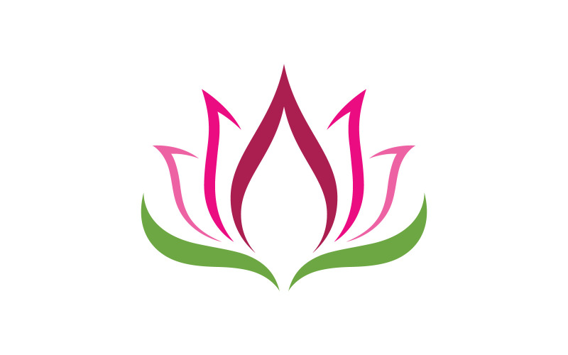 Beauty Lotus Flower logo template. V2 Logo Template