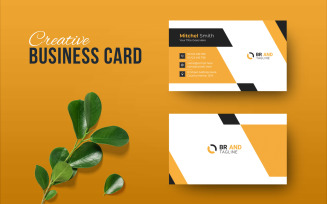 Clean and Minimal Business Card Design Template
