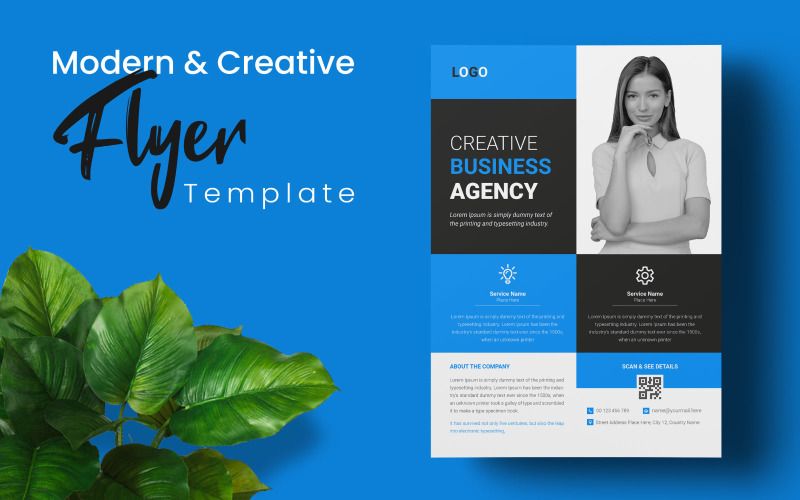 Clean and Modern Flyer Design Template Corporate Identity