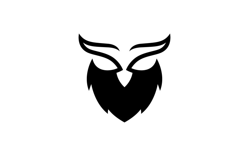 Owl logo template. Vector Illustration V3 Logo Template