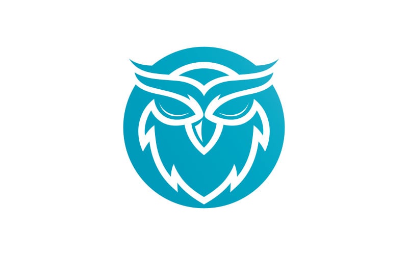 Owl logo template. Vector Illustration V5 Logo Template