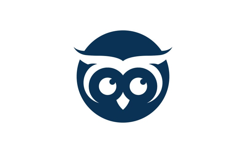 Owl logo template. Vector Illustration V7 Logo Template