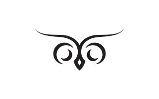 Owl logo template. Vector Illustration V8