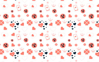 Seamless love background pattern vector