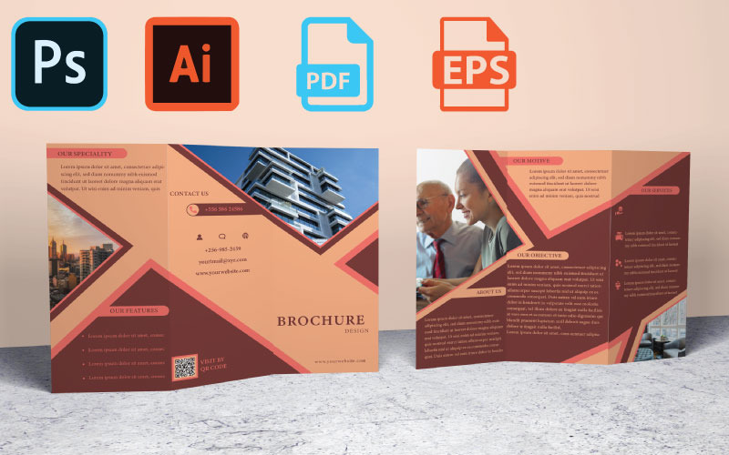 Trifold Pamphlet - Trifold Brochure Corporate Identity