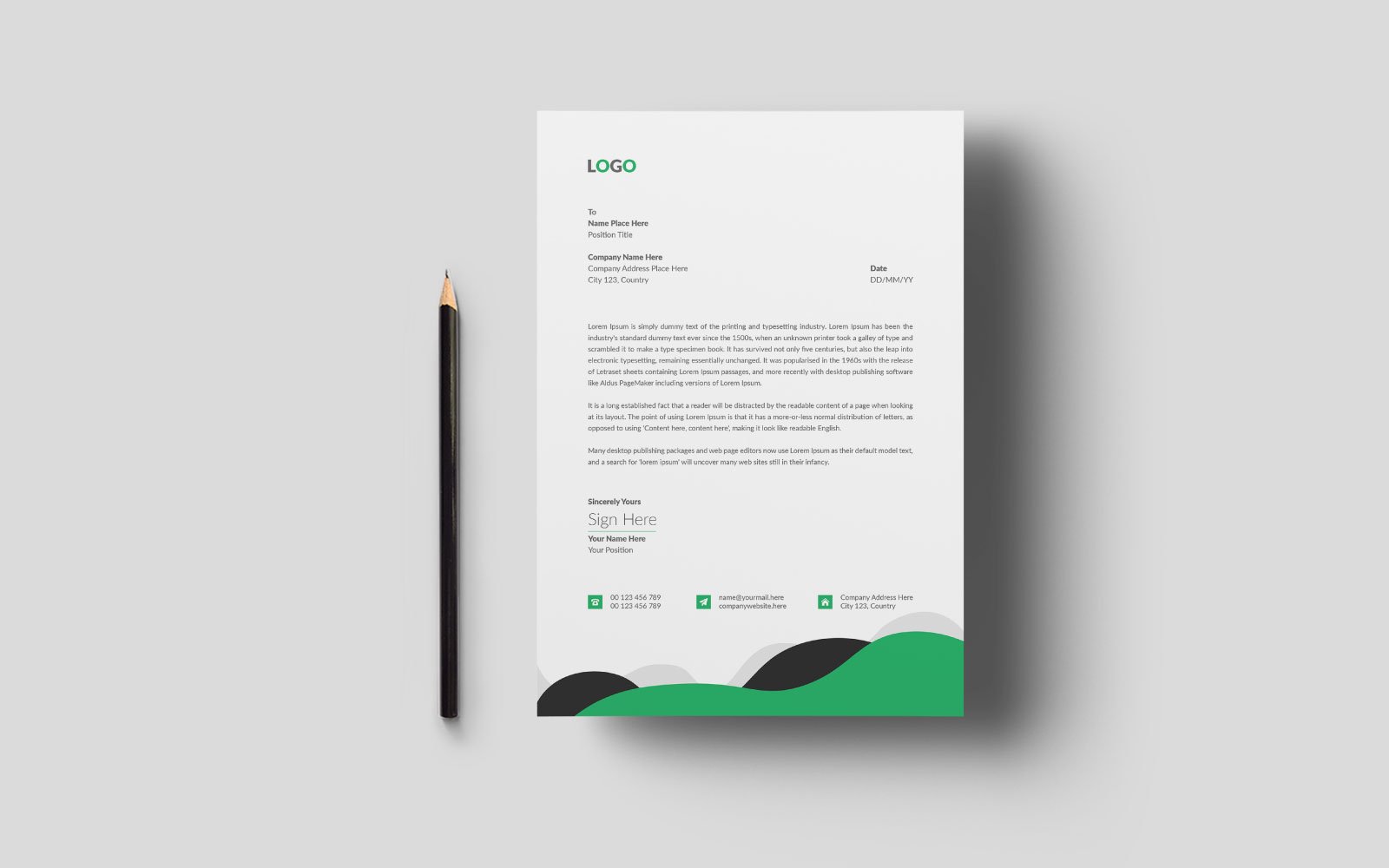 Template #276209 Letter Business Webdesign Template - Logo template Preview