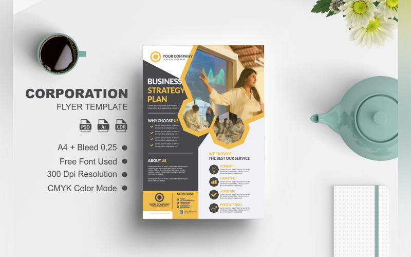 Business Strategy Plan Flyer Corporate Identity