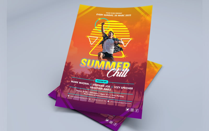 Summer Chill Flyer Design Corporate Identity
