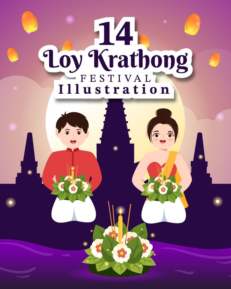 Template #276334 Krathong Loy Webdesign Template - Logo template Preview