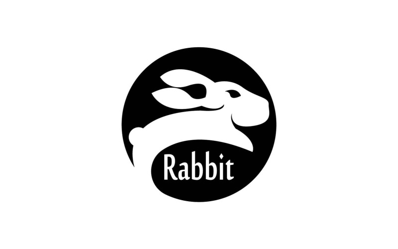 Black Rabbit Icon And Symbol Template 14 Logo Template