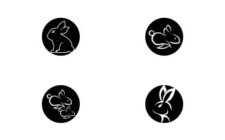 Black Rabbit Icon And Symbol Template 18