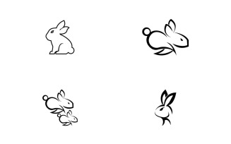 Black Rabbit Icon And Symbol Template 19