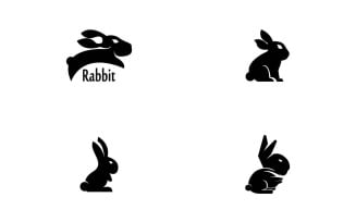 Black Rabbit Icon And Symbol Template 20