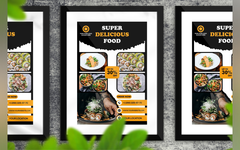 Delicious Food Flyer Template Corporate Identity
