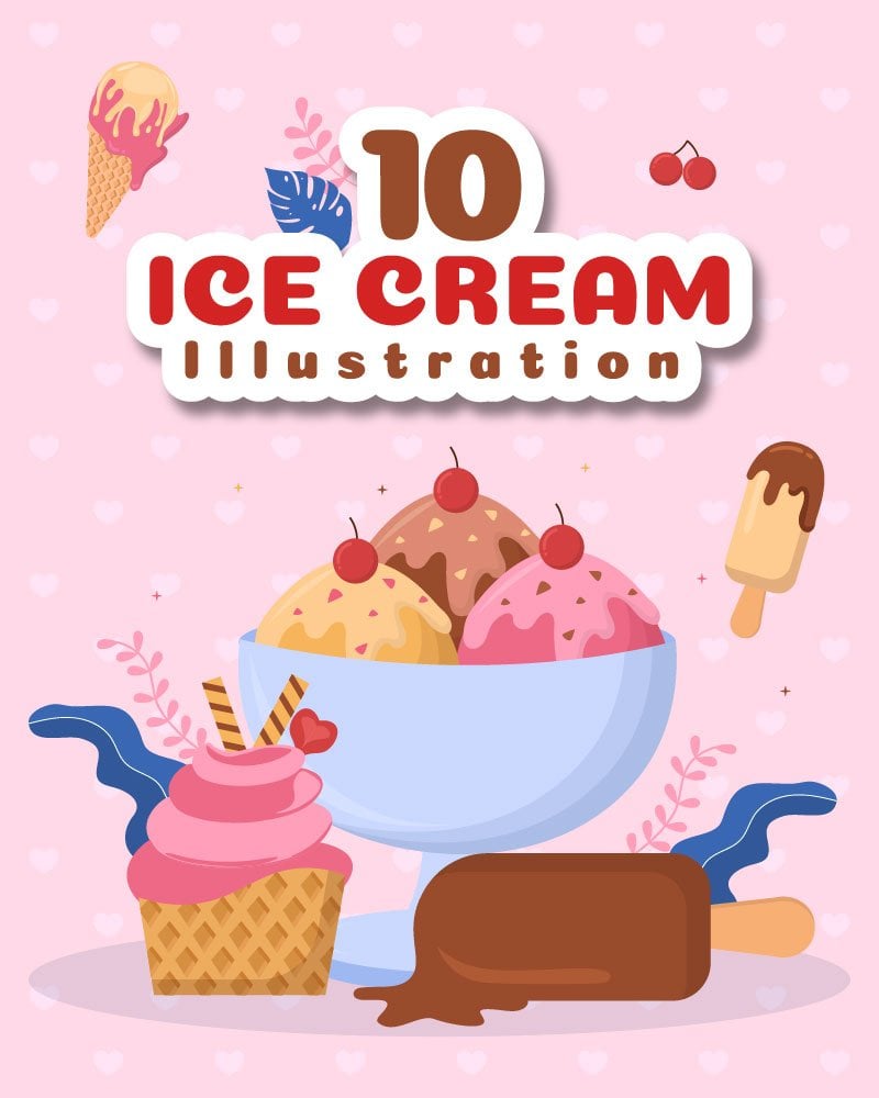 Kit Graphique #276437 Ice Cream Divers Modles Web - Logo template Preview