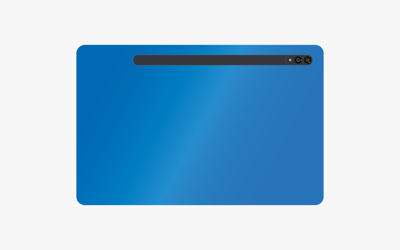 Blue Tablet Pc Design Vector Vector Graphic