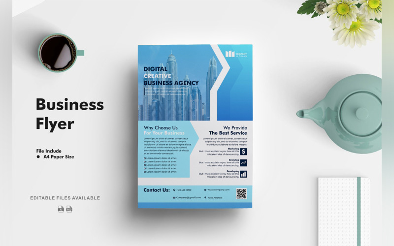 Business Flyer Template 8 Corporate Identity