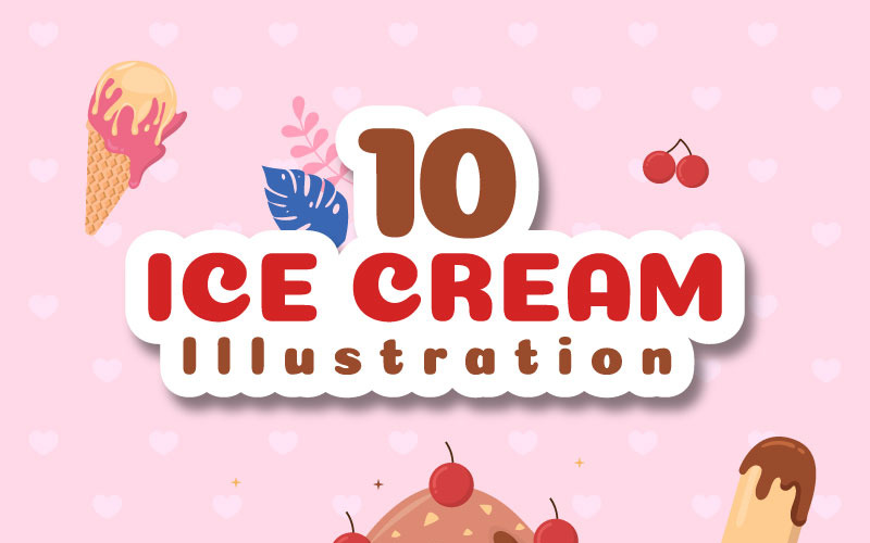 10 Ice Cream Illustration