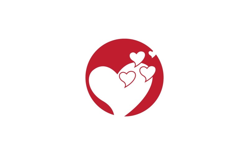 Love Heart Red Logo And Symbol 20 Logo Template