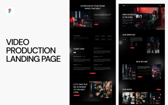 Video Production Landing Page Template