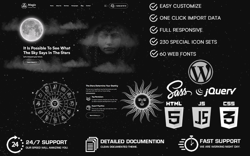 Kit Graphique #276523 Articles Astrologue Divers Modles Web - Logo template Preview
