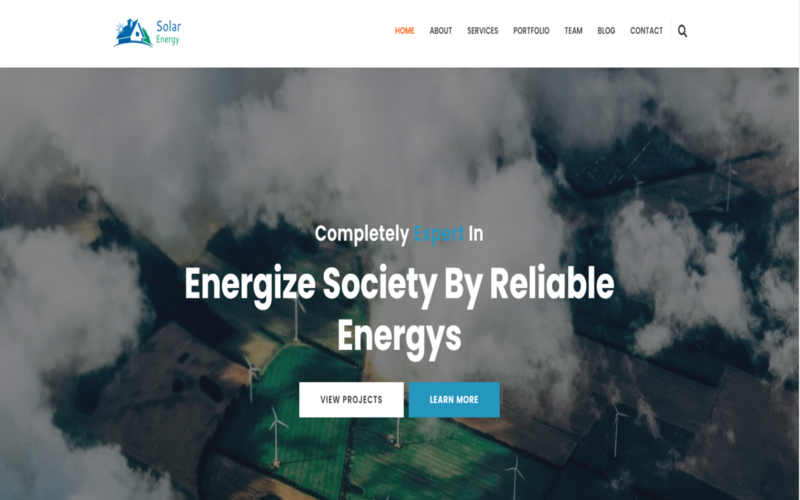 Solar Energy Landing Html Templates