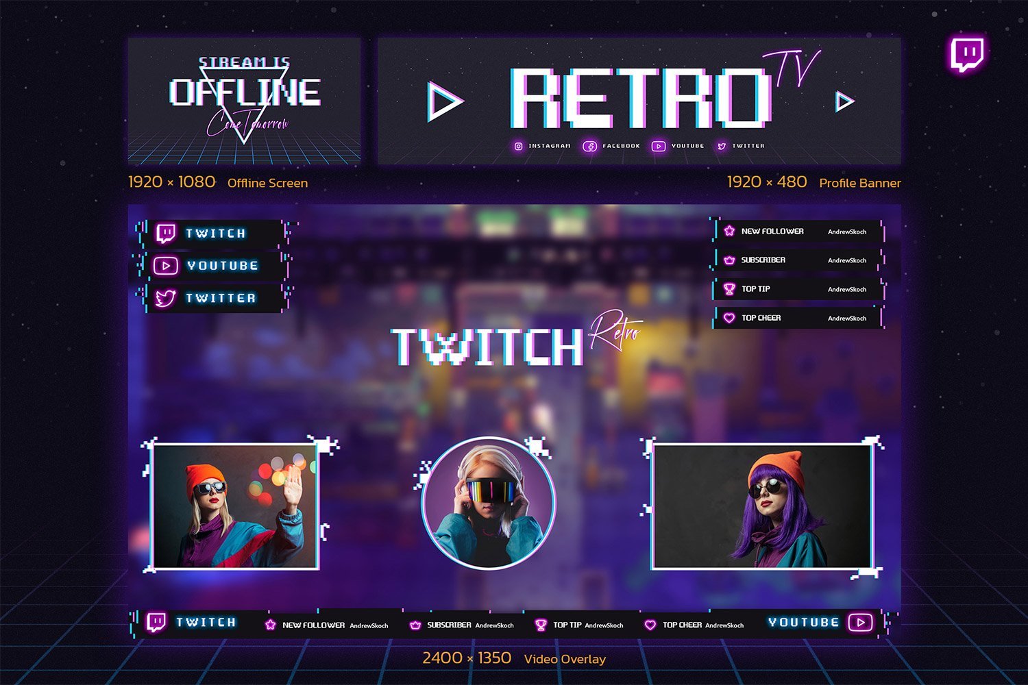 Template #276575 Twitch Overlay Webdesign Template - Logo template Preview