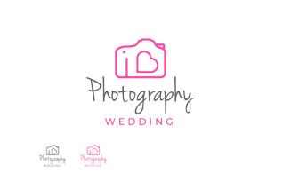 Camera And Heart For Love Photography Logo Template