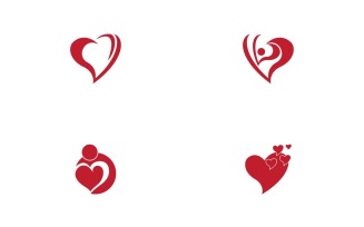Love Heart Red Logo And Symbol 24