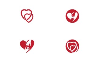 Love Heart Red Logo And Symbol 25