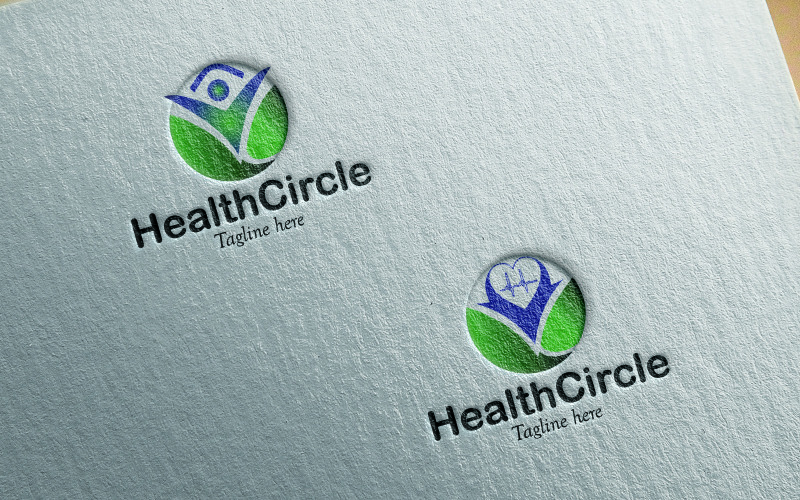 Professional Health Circle Logo. Logo Template