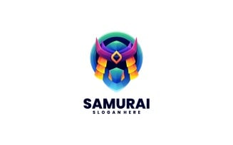 Samurai Gradient Colorful Logo
