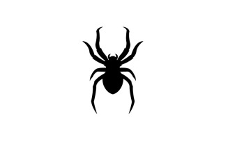Spider Insect Arthropod Silhouette Logo Design