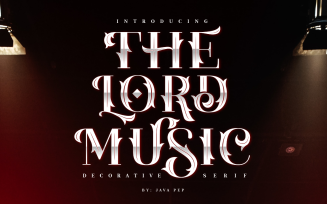 The Lord Music-Decorative font