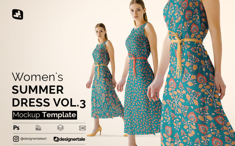 Women’s Summer Dress Mockup Vol.3 Product Mockup