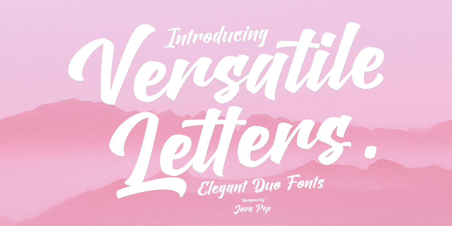 Versatile Letters / Duo Fonts