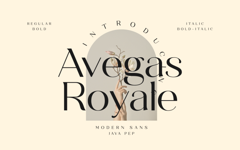 Avegas Royale - Modern Sans Font