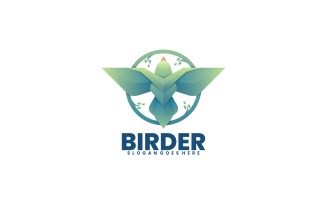 Bird Gradient Logo Style Vol.5