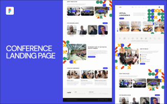 Conference Landing Page Figma Template