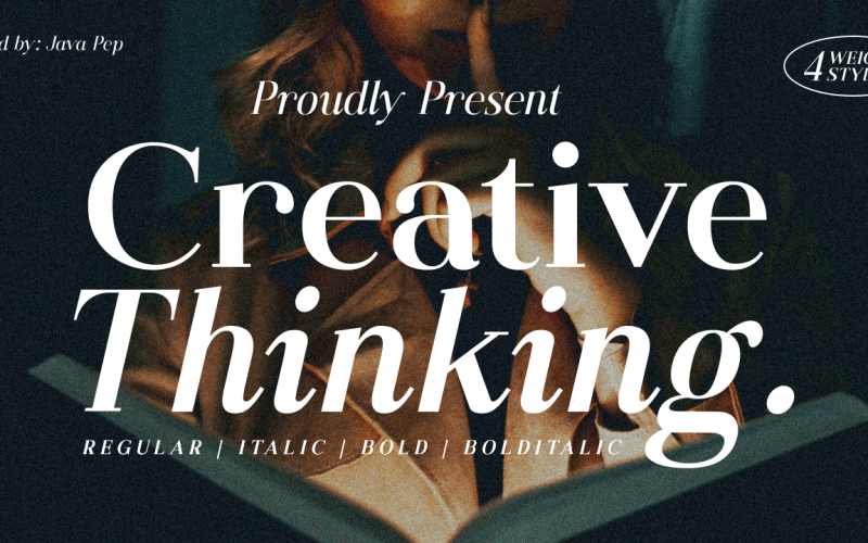 Creative Thinking / Elegant family Font