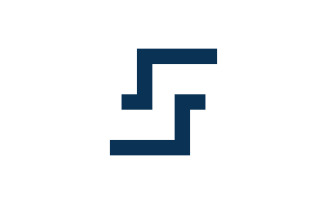 F Letter logo symbol template. Vector illustration. V7