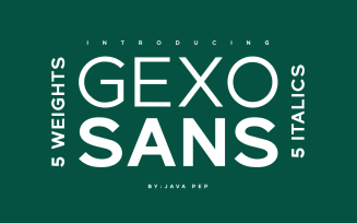 Gexo Sans - elegant sans font