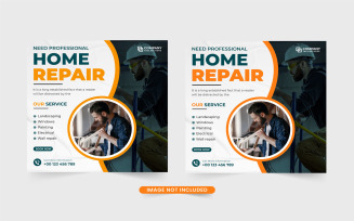 House construction service template