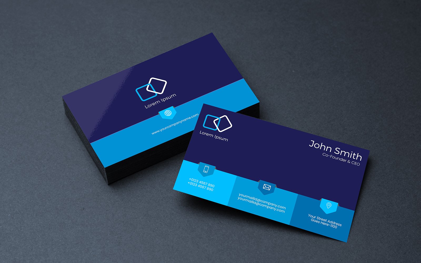 Template #276701 Blue Business Webdesign Template - Logo template Preview