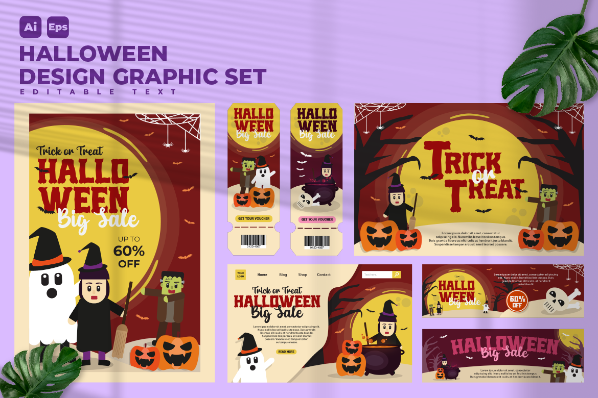 Kit Graphique #276725 Halloween Party Divers Modles Web - Logo template Preview