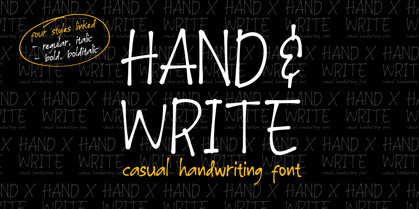 Template #276786 Font Hand Webdesign Template - Logo template Preview