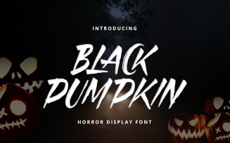 Black Pumpkin - Horror Display Font