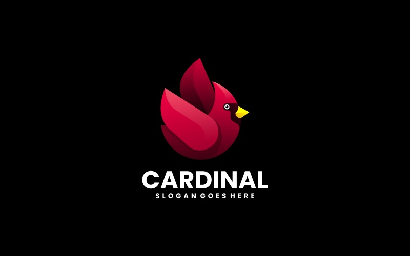 Cardinal Bird Gradient Logo 1 Logo Template