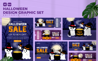 Halloween Design Graphic Set V11